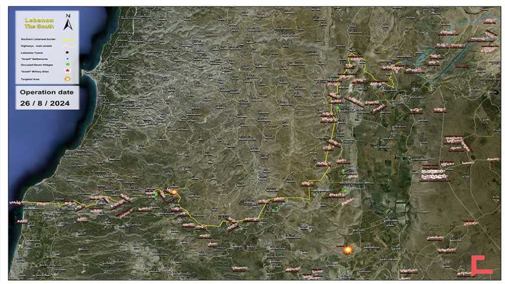 Liban: Opérations de la Résistance en soutien à Gaza le 26 août 2024