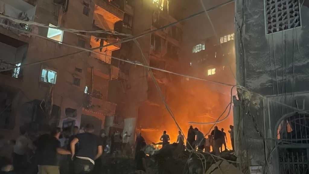 «Israël» mène des raids aériens sur le cœur de Beyrouth qui font 22 martyrs