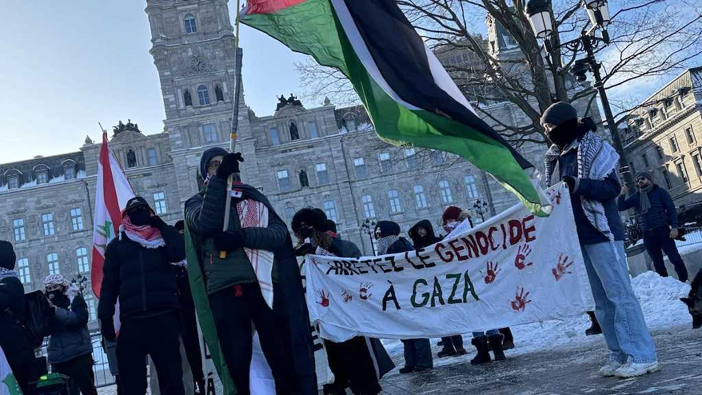 Québec: Première manifestation de soutien à Gaza de l’année malgré le froid